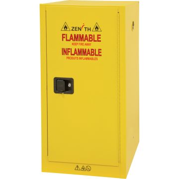 16 Gallon Flammable Liquid Storage Cabinet, Self-Closing