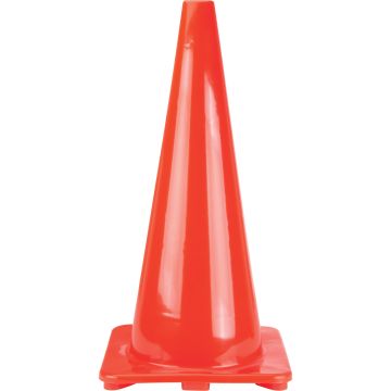 28" Orange PVC Traffic Cone, Stackable, High-Visibility