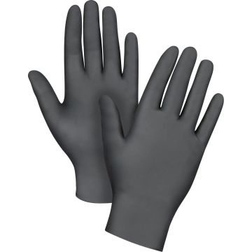 Puncture-Resistant Medical-Grade Disposable Gloves,Nitrile, 5-mil, Powder-Free, Black, Class 2 — Supply Solution