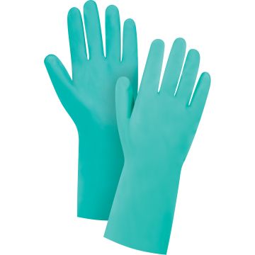 Diamond-Grip Chemical-Resistant Gloves,13" L, Nitrile, Flock-Lined Inner Lining, 15-mil — Supply Solution