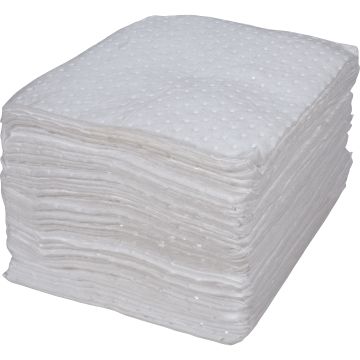 Oil Only Premium Bonded Sorbent Pads 15" x 17" 25 Gal