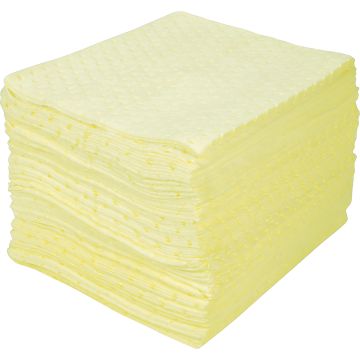 Hazmat Bonded Sorbent Pads, 15" x 18", 30 Gal Absorbency