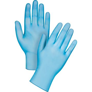 Medical-Grade Disposable Gloves,Vinyl, 4.5-mil, Powder-Free, Blue, Class 2 — Supply Solution