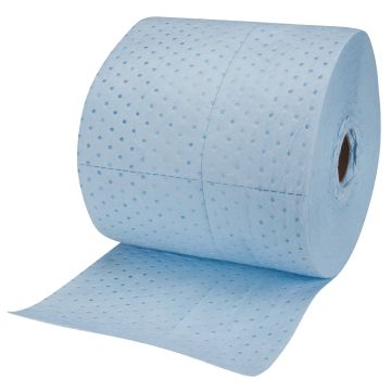 Premium Blue Bonded Sorbent Pads, Lightweight, 150' L x 15" W, 20 gal. Absorbancy — Supply Solution