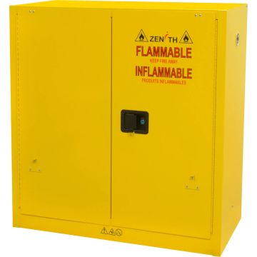 30 Gallon Flammable Liquid Safety Cabinet, Self-Closing, 2-Door