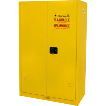 45 Gal Flammable Liquid Storage Cabinet, 18-Gauge Steel, 2-Door