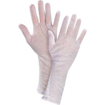 Poly/Cotton Lightweight Inspection Gloves, Hemmed Cuff, Men's — Size: Men's, Material: Poly/Cotton, Cuff Style: Hemmed — Supp