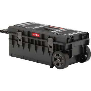 Arx™ Long Rolling Tool Chest, 31.2" x 15.2" x 12.7", Black — Colour: Black, Overall Depth: 31-1/5", Overall Width: 15-1/5" — 