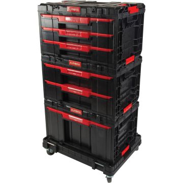 Arx® 4-Piece Dolly Set, 23.1" x 15" x 22.5", Swivel Casters, Black — Colour: Black, Overall Depth: 23-1/10", Overall Width: 1