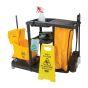 Janitorial Cleaning Starter Kit with Cart & Essential Supplies