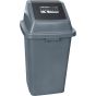 26 US gal. Durable Plastic Garbage Can with Lid