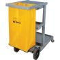 Janitor Cart with Mop Bucket Shelf & Tool Holders