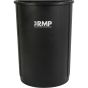 Poubelle demi-ronde en polyéthylène de 21 gal US