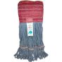 Antimicrobial Loop Style Wide-Band Mop Head, Cotton/Rayon/Synthetic
