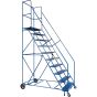 10-Step Rolling Steel Ladder, 30" Wide, 89" Platform, CSA