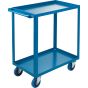 Heavy-Duty 2-Tier Shelf Cart, 18"W x 33"D, 1200 lbs
