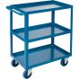 Heavy-Duty 3-Tier Shelf Cart, 18" W x 33" D, 1200 lbs