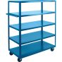 Heavy-Duty 5-Tier Shelf Cart, 24" W x 48" D, 1200 lb Capacity