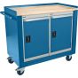Mobile Service Workbench, 16-Gauge Steel, Wood Top