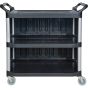 3-Tier Utility Cart, 250 lbs Capacity, 19.75" x 37.5"