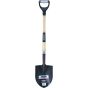 Heavy-Duty Round Point Shovel, 12-Gauge Carbon Steel