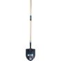 Heavy-Duty Round Point Shovel, 12-Gauge Carbon Steel
