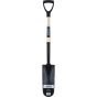 Heavy-Duty Drain Spade, 16" Carbon Steel Blade, D-Grip