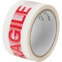 Fragile Hot Melt Box Sealing Tape, 2 mil, 48 mm x 100 m