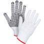 Dotted String Knit Gloves, Poly/Cotton, 7 Gauge, Small