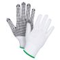 7-Gauge Poly/Cotton Dotted String Knit Gloves, Single-Sided