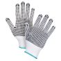7 Gauge Poly/Cotton Double-Sided Dotted Knit Gloves, XL