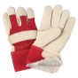 Premium Winter-Lined Fitters Gloves, Grain Cowhide, Boa Lining