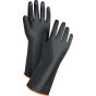 Heavyweight Rubber Latex Chemical Gloves, 30-mil, 18" L