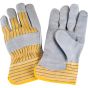 Premium Split Cowhide Fitter Gloves, Cotton Lined, Large