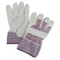 Premium Split Cowhide Patch Palm Fitter Gloves, Large