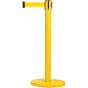 Yellow Steel Free-Standing Crowd Control Barrier, 7' Tape
