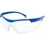 Z800 Series Clear Anti-Scratch Safety Glasses, Blue Frame