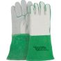 Heavy-Duty Split Cowhide Welding Gloves, 6-inch Gauntlet