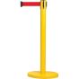 Steel Free-Standing Crowd Control Barrier, 35" H, Red Tape, 12' L