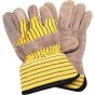 Double-Palm Split Cowhide Fitter Gloves, Large