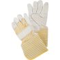 Grain Cowhide Patch Palm Fitter Gloves, Large