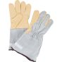 Standard-Duty Grain Cowhide Palm Work Gloves, Snug Wrist