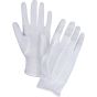 Small White Cotton Parade & Waiter's Gloves, Hemmed Cuff