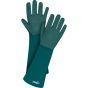 70-mil PVC Double Dipped Green Gloves, 18-inch, Cotton Lined