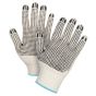 Heavyweight Dotted Poly/Cotton String Knit Gloves, 7 Gauge, XL
