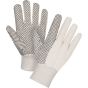 8 oz. Cotton Canvas Dotted Palm Work Gloves