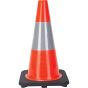 18" Orange PVC Traffic Cone with 6" Reflective Collar