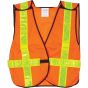 High Visibility Orange Standard-Duty Safety Vest, Polyester