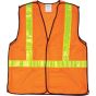 High Visibility Orange 5-Point Tear-Away Polyester Safety Vest