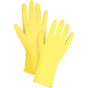 Latex Chemical-Resistant Gloves, 15-mil, Flock-Lined, Size 10